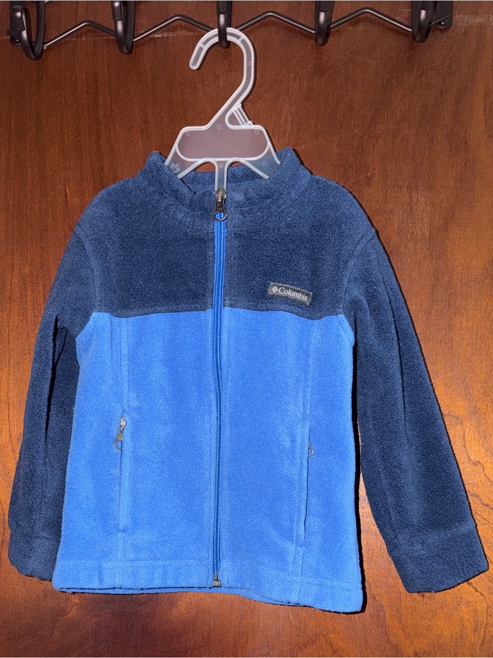 Columbia Kids Navy and Royal Blue Fleece Zip Jacket